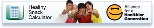 healthy snack calculator, alliance for a healthier generation